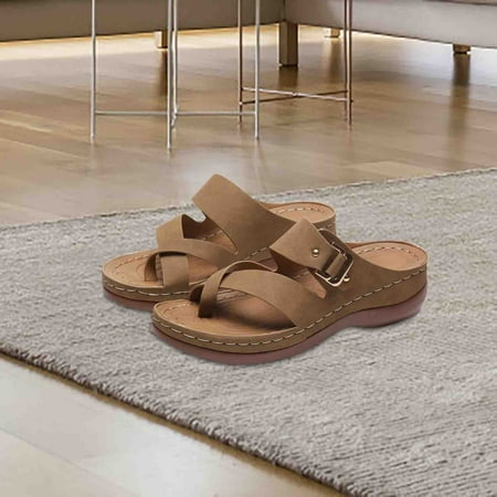 jsaierl Womens Summer Casual All Over Sandals Platform Slippers With Wedge Heel Metal Buckle
jsaierl Womens Summer Casual All Over Sandals Platform Slippers With Wedge Heel Metal Buckle