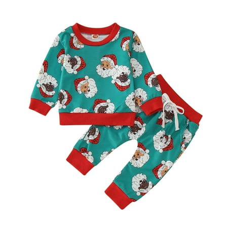 Toddler Girls Outfit Boys Christmas Long Sleeve Cartoon Santa Prints T Shirt Tops Pants Outfits
Toddler Girls Outfit Boys Christmas Long Sleeve Cartoon Santa Prints T Shirt Tops Pants Outfits