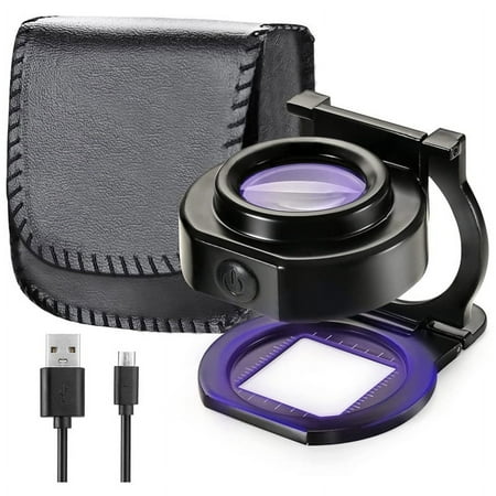 25X Loupe Magnifier with 6 Light USB Three-Folding Desktop Portable Metal Eye Loupe Scale Sewing Magnifing Glass
25X Loupe Magnifier with 6 Light USB Three-Folding Desktop Portable Metal Eye Loupe Scale Sewing Magnifing Glass