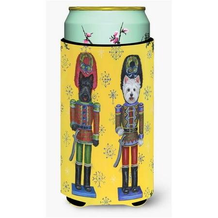 Scottie and Westie Christmas Nutcrackers Tall Boy Hugger