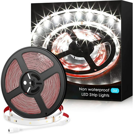 Non-Waterproof 12V Led Strip Lights 6000K White 32.8Ft 10M SMD 2835 for Room Ceiling Wall Bedroom Living-Room Lounge Apartment Office Ambient Lighting(NO Dimmer NO Power Supply)
Non-Waterproof 12V Led Strip Lights 6000K White 32.8Ft 10M SMD 2835 for Room Ceiling Wall Bedroom Living-Room Lounge Apartment Office Ambient Lighting(NO Dimmer NO Power Supply)