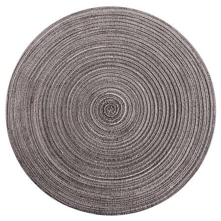 Trayknick 6 Pcs 8 Pcs Table Insulation Pad Woven Anti Slip Round Cotton Yarn Table Insulation Pad for Home