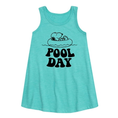 Peanuts - Snoopy Pool Day - Toddler and Youth Girls A-line Dress