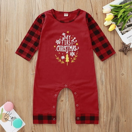 CHGBMOK Christmas Deals Newborn Infant Baby Boys Girls Christmas Letter Print Romper Jumpsuit Outfits Clearance
CHGBMOK Christmas Deals Newborn Infant Baby Boys Girls Christmas Letter Print Romper Jumpsuit Outfits Clearance