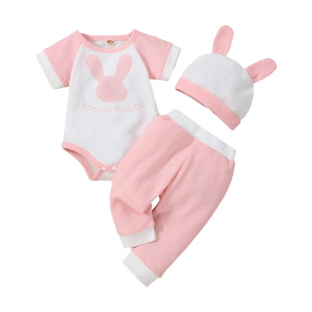 Rovga Girls Outfit Sets Baby Boys Girls Easter Cartoon Rabbit Printed Romper Bodysuit Pants Hat Outfits Baby Chothing Suit
Rovga Girls Outfit Sets Baby Boys Girls Easter Cartoon Rabbit Printed Romper Bodysuit Pants Hat Outfits Baby Chothing Suit