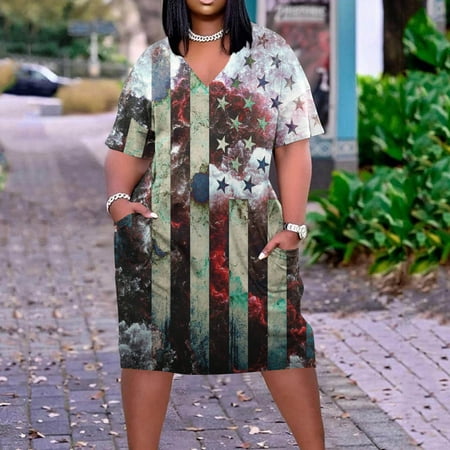 Hvyesh Sundresses for Women 2023 Plus Size Boho Midi Dress Red White and Blue Pattern V Neck Dresses Short Sleeve Comfortable Soft Dress Army Green
Hvyesh Sundresses for Women 2023 Plus Size Boho Midi Dress Red White and Blue Pattern V Neck Dresses Short Sleeve Comfortable Soft Dress Army Green