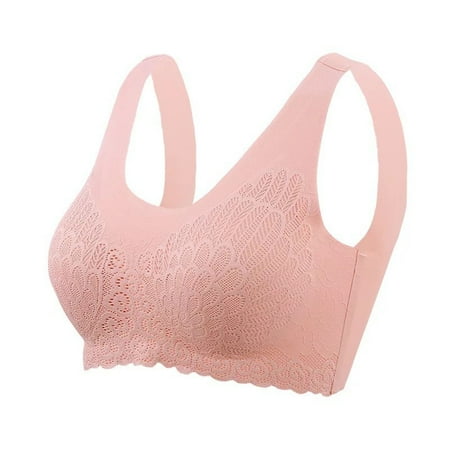 HEVIRGO Wide Shoulder Straps Beauty Back Latex Pads Wire Free Women Bra Lace Stitching Push Up Sport Brassiere
HEVIRGO Wide Shoulder Straps Beauty Back Latex Pads Wire Free Women Bra Lace Stitching Push Up Sport Brassiere