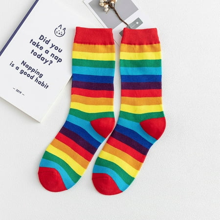 LASHALL SOCK Women s Fashion Rainbow Striped Pile Of Socks In The Tube Casual Cotton Socks(Buy 2 Receive 3)
LASHALL SOCK Women s Fashion Rainbow Striped Pile Of Socks In The Tube Casual Cotton Socks(Buy 2 Receive 3)