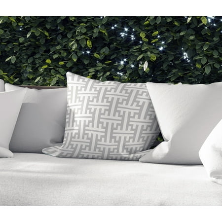 Kavka Designs HINGE GREY Indoor|Outdoor Pillow by Kavka Designs - 18X1818X18