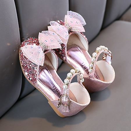 

Gubotare Sandals Girl Comfortable Girls Gladiator Sandals with Zipper Strappy Sandals Toddler (Pink 3)