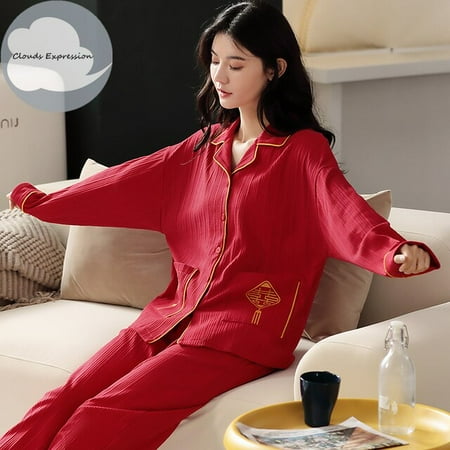 QWZNDZGR Spring Autumn Brand Knitted Cotton Sleepwear Elegant Women Pajama Sets Sleep&Lounge Plaid Pajamas Women s Fashion Home Clothing
QWZNDZGR Spring Autumn Brand Knitted Cotton Sleepwear Elegant Women Pajama Sets Sleep&Lounge Plaid Pajamas Women s Fashion Home Clothing