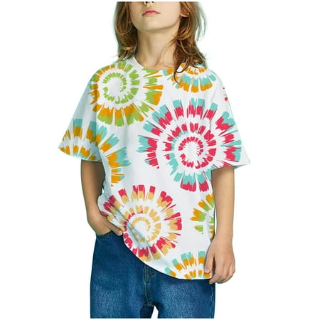 XMMSWDLA Deals Clearance Girls Tops Girls Casual Loose Tshirt Short Sleeve Cartoon Pattern Tops Child Crewneck Summer Outfit Gradient Print Tops
XMMSWDLA Deals Clearance Girls Tops Girls Casual Loose Tshirt Short Sleeve Cartoon Pattern Tops Child Crewneck Summer Outfit Gradient Print Tops