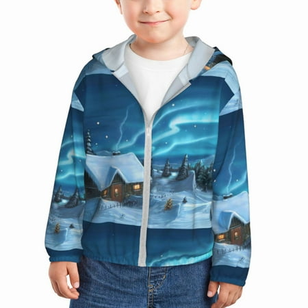 Junzan Mountain Cottage In Snow for Kids Sun Protection Hoodie Boys Rash Guard with UPF 50+ Sun Protection Summer Jacket Long Sleeve Fishing Hiking Sun Shirt-3 Years
Junzan Mountain Cottage In Snow for Kids Sun Protection Hoodie Boys Rash Guard with UPF 50+ Sun Protection Summer Jacket Long Sleeve Fishing Hiking Sun Shirt-3 Years