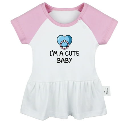 I m A Cute Baby Funny Dresses For Baby Newborn Babies Skirts Infant Princess Dress 0-24M Kids Graphic Clothes (Pink Raglan Dresses 0-6 Months)
I m A Cute Baby Funny Dresses For Baby Newborn Babies Skirts Infant Princess Dress 0-24M Kids Graphic Clothes (Pink Raglan Dresses 0-6 Months)