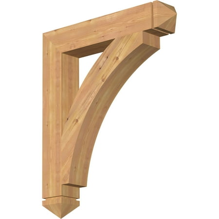 Ekena Millwork 5 1/2 W x 34 D x 40 H Thorton Arts & Crafts Smooth Bracket Western Red Cedar 
Ekena Millwork 5 1/2 W x 34 D x 40 H Thorton Arts & Crafts Smooth Bracket Western Red Cedar