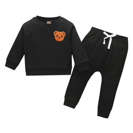 WIBACKER Toddler Kid & Baby Boys Cotton Knitted Cartoon Bear Long Sleeve Tops and Pants Fall Winter Outfits
WIBACKER Toddler Kid & Baby Boys Cotton Knitted Cartoon Bear Long Sleeve Tops and Pants Fall Winter Outfits
