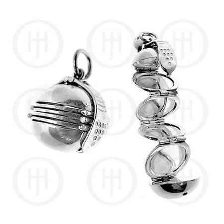 Doma Jewellery MAS06817 Sterling Silver - Round Locket Pendant 25mm -LOC-RP-1058