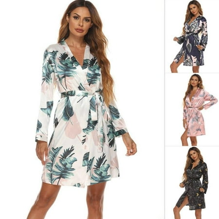 Clearance!New Silk Kimono Robe Bathrobe Women Silk Bridesmaid Robes Fashion Print Satin Robe sleepwear Night Grow For Women
Clearance!New Silk Kimono Robe Bathrobe Women Silk Bridesmaid Robes Fashion Print Satin Robe sleepwear Night Grow For Women