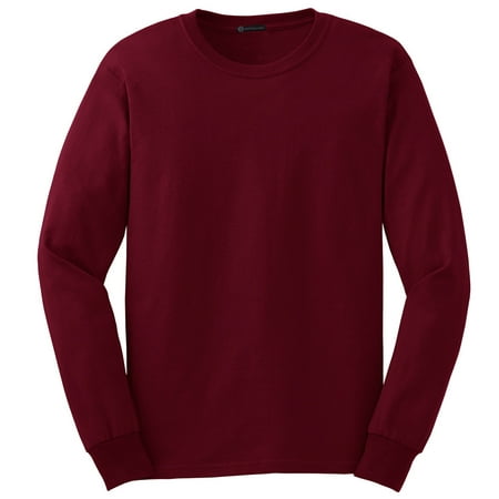 Mato & Hash® Cotton Long Sleeve T-Shirt - MH - Cardinal Red MHG2400SA M