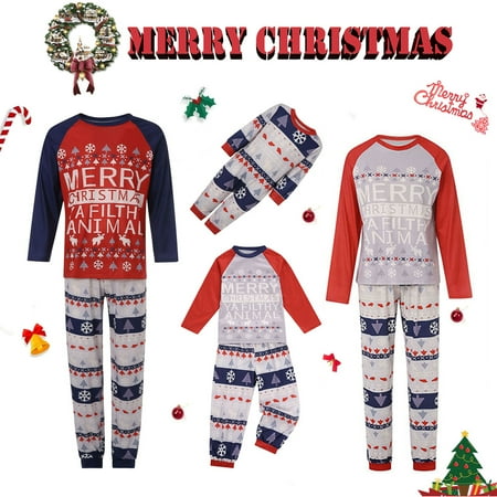 Christmas Family Matching Pajamas Sets Letter Print Sleepwear Xmas Holiday Loungewear Jammies Pjs for Adult Kids Baby
Christmas Family Matching Pajamas Sets Letter Print Sleepwear Xmas Holiday Loungewear Jammies Pjs for Adult Kids Baby