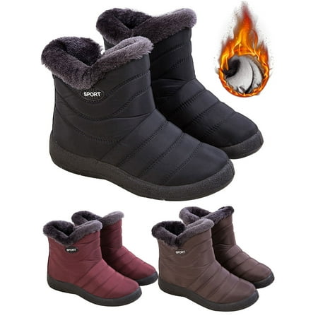 Tenmix Womens Warm Fur Lined Winter Snow Boots Waterproof Ankle Boots Outdoor Booties Casual Shoes Size 4-9 US 6.5 Red
Tenmix Womens Warm Fur Lined Winter Snow Boots Waterproof Ankle Boots Outdoor Booties Casual Shoes Size 4-9 US 6.5 Red