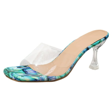 Jungdeepe Women Sandals Fashionable New Pattern Floral Print Square Toe Open Toe Breathable Slim Heels Comfortable Summer High Heels
Jungdeepe Women Sandals Fashionable New Pattern Floral Print Square Toe Open Toe Breathable Slim Heels Comfortable Summer High Heels