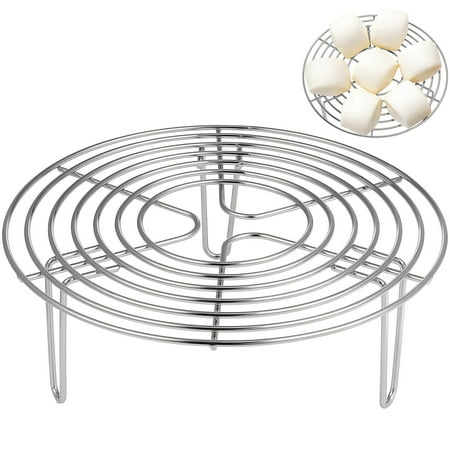 FRCOLOR Stainless Steel Steamer Rack Round Cooling Rack for Steaming Cooking and Baking
FRCOLOR Stainless Steel Steamer Rack Round Cooling Rack for Steaming Cooking and Baking