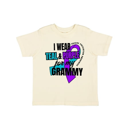 Inktastic Suicide Prevention I Wear Teal and Purple for My Grammy Gift Toddler Boy or Toddler Girl T-Shirt
Inktastic Suicide Prevention I Wear Teal and Purple for My Grammy Gift Toddler Boy or Toddler Girl T-Shirt