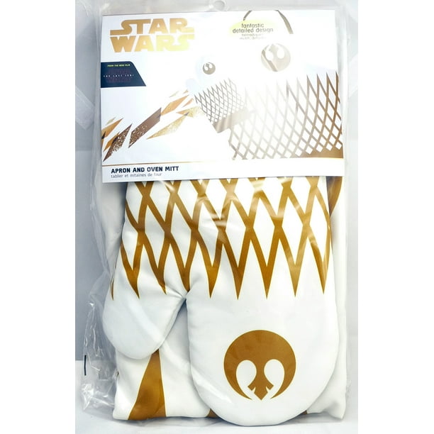 star wars the last jedi pinache oven mitt and apron set