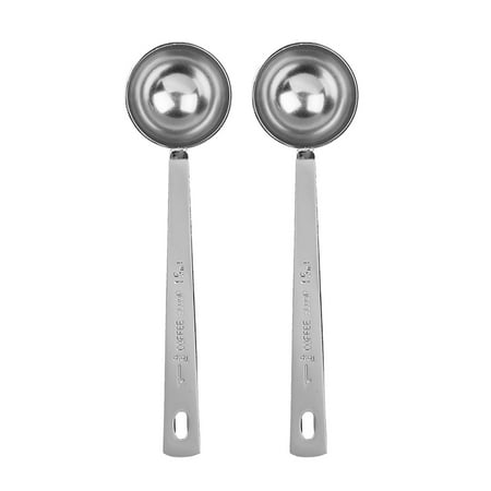 Kitchen 2PC 15ml Stainless Steel Coffee Scoop With Long Handle Tablespoon Long Handle Spoon