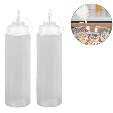 Leak-Free Set of 2 Durable Clear Food Dispenser Squeeze Squirt Bottle Griddle Accessory with Cap for Sauces Oil Condiments
Leak-Free Set of 2 Durable Clear Food Dispenser Squeeze Squirt Bottle Griddle Accessory with Cap for Sauces Oil Condiments