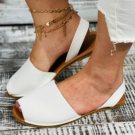 Dheera Faux Leather Peep-toe Sandals for Women Fish Mouth PU Shoes Summer Beach Flat Heel Shoes
Dheera Faux Leather Peep-toe Sandals for Women Fish Mouth PU Shoes Summer Beach Flat Heel Shoes
