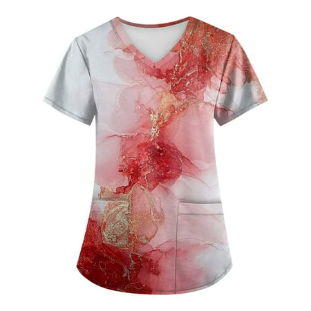 Strungten Plus Size Retro Printed Scrub Working Uniform Tops For Women Cross V-Neck Short Sleeve Fun T-Shirts Workwear Tee With Pockets oversized t shirts for women
Strungten Plus Size Retro Printed Scrub Working Uniform Tops For Women Cross V-Neck Short Sleeve Fun T-Shirts Workwear Tee With Pockets oversized t shirts for women