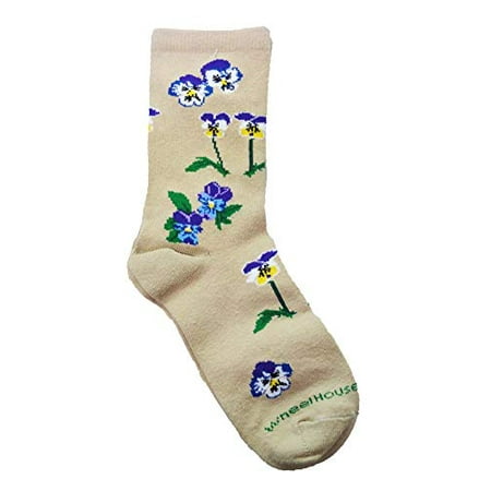 Wheel House Designs - Pansies on Tan - 10-13