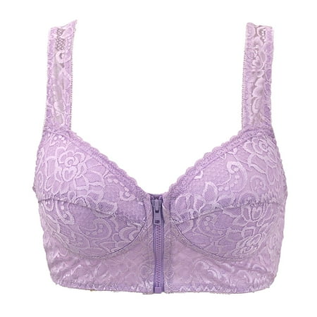 BIZIZA Women s Bra Front Close Comfort Plus Size Push Up Bras Wireless Bralette Purple XXL
BIZIZA Women s Bra Front Close Comfort Plus Size Push Up Bras Wireless Bralette Purple XXL