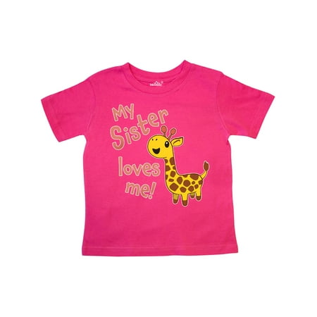 Inktastic My Sister Loves me- cute giraffe Gift Toddler Boy or Toddler Girl T-Shirt
Inktastic My Sister Loves me- cute giraffe Gift Toddler Boy or Toddler Girl T-Shirt