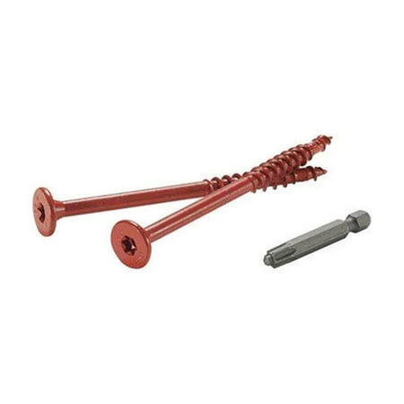 Flatlok No. 14 x 2.88 in. No.40 Torx ttap Flat Head Epoxy Carbon Steel Wood Screws - 50 Piece
Flatlok No. 14 x 2.88 in. No.40 Torx ttap Flat Head Epoxy Carbon Steel Wood Screws - 50 Piece