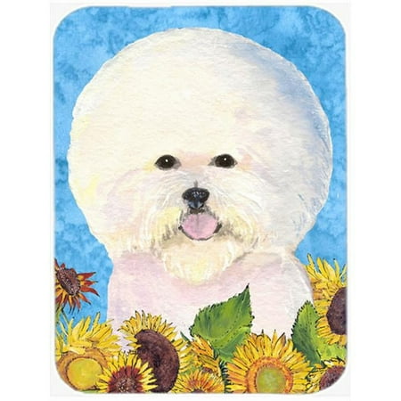 Bichon Frise- Glass Cutting Board - Large