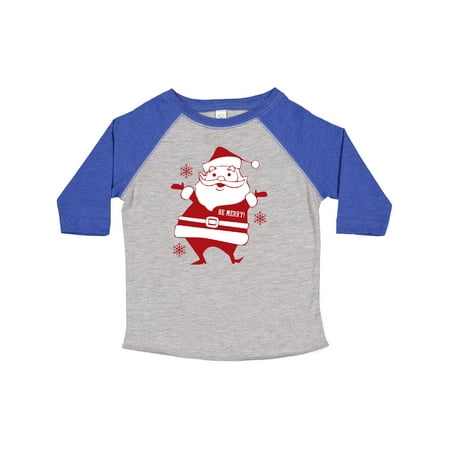 Inktastic Be Merry Santa Gift Toddler Boy or Toddler Girl T-Shirt