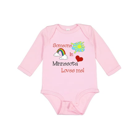 Inktastic Someone in Minnesota Loves Me! Boys or Girls Long Sleeve Baby Bodysuit
Inktastic Someone in Minnesota Loves Me! Boys or Girls Long Sleeve Baby Bodysuit