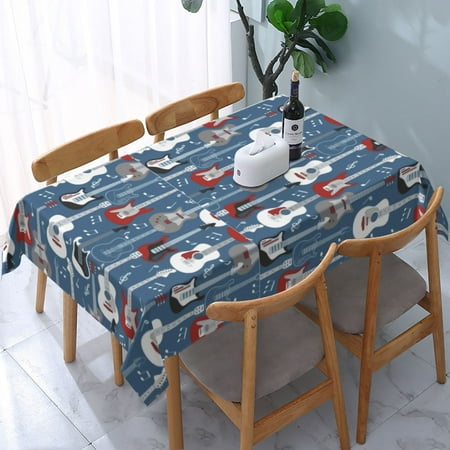 Tablecloth Guitars Table Cloth For Rectangle Tables Waterproof Resistant Picnic Table Covers For Kitchen Dining/Party(54x72in)
Tablecloth Guitars Table Cloth For Rectangle Tables Waterproof Resistant Picnic Table Covers For Kitchen Dining/Party(54x72in)