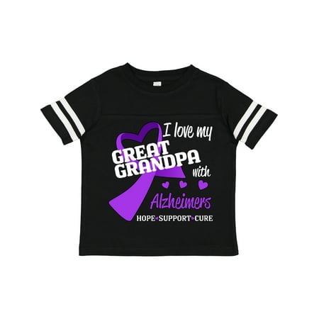 Inktastic I Love My Great Grandpa with Alzheimers Hope Support Cure Gift Toddler Boy or Toddler Girl T-Shirt 
Inktastic I Love My Great Grandpa with Alzheimers Hope Support Cure Gift Toddler Boy or Toddler Girl T-Shirt