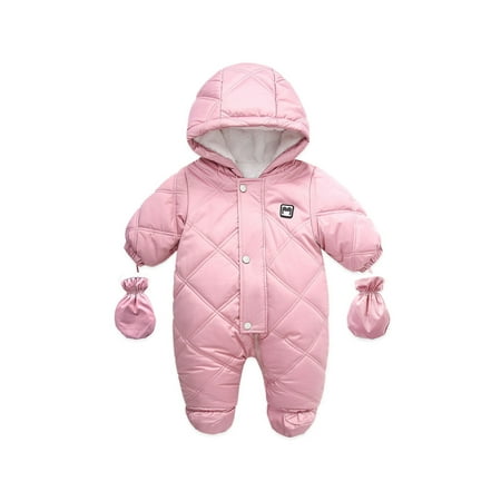 Infant Baby Girl Boy Outerwear Jumpsuit Snowsuit Hoodied Footie Winter Warm Down Coat Jacket Outfits with Gloves
Infant Baby Girl Boy Outerwear Jumpsuit Snowsuit Hoodied Footie Winter Warm Down Coat Jacket Outfits with Gloves