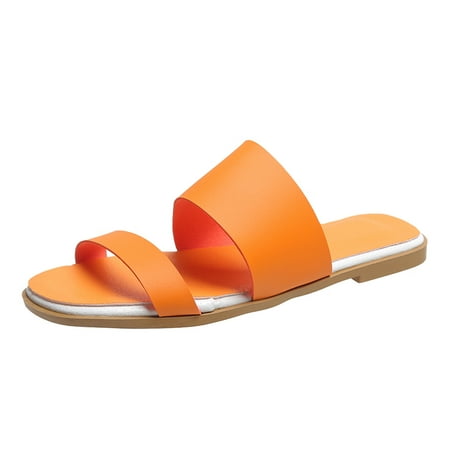 GNEIKDEING Ladies Summer Solid Color Versatile Casual Flat Slippers Gift on Clearance
GNEIKDEING Ladies Summer Solid Color Versatile Casual Flat Slippers Gift on Clearance