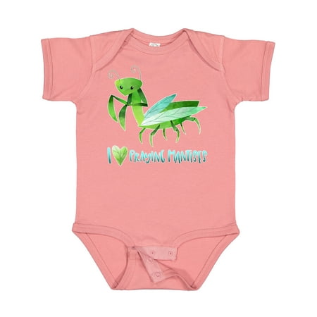 Inktastic I Love Praying Mantises Gift Baby Boy or Baby Girl Bodysuit