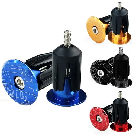 SPRING PARK 2Pcs Mountain Bike Bar End Plug Lock MTB Road Bike Handlebar Plug End Cap