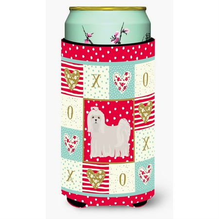 Maltese Love Tall Boy Beverage Hugger CK5861TBC