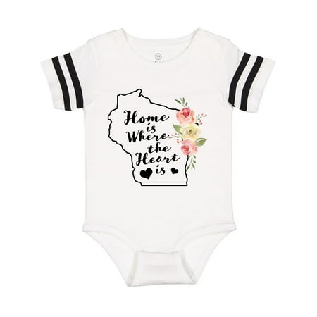 Inktastic Wisconsin Home is Where The Heart is with Watercolor Floral Gift Baby Girl Bodysuit
Inktastic Wisconsin Home is Where The Heart is with Watercolor Floral Gift Baby Girl Bodysuit