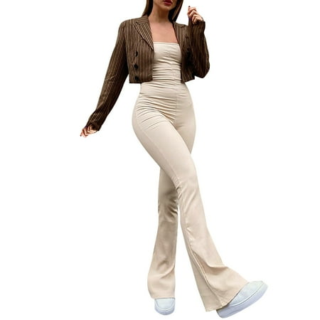 ZHAGHMIN Black Rompers For Women Dressy Women S Solid Color Sleeveless Lace Up Backless Fashion Casual Ladies Jumpsuit Womens Pantsuits For Wedding Guest Turtle Neck Body Suits Women Strap Jumpsuits
ZHAGHMIN Black Rompers For Women Dressy Women S Solid Color Sleeveless Lace Up Backless Fashion Casual Ladies Jumpsuit Womens Pantsuits For Wedding Guest Turtle Neck Body Suits Women Strap Jumpsuits