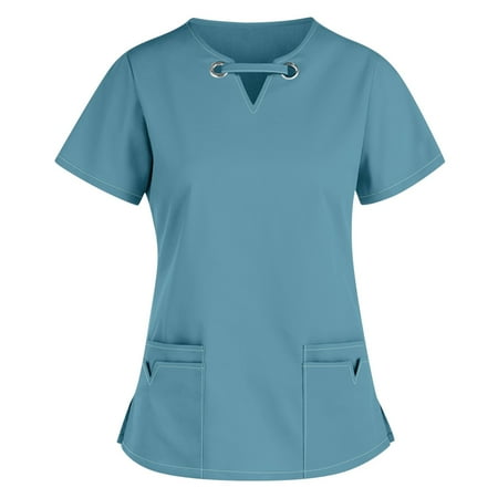 Funicet Plus Size Tops For Women Scrubs Top for Women Women s Working Uniform w/Pockets Nursing Uniform Short Sleeve V Neck T-Shirt Solid Color Tops
Funicet Plus Size Tops For Women Scrubs Top for Women Women s Working Uniform w/Pockets Nursing Uniform Short Sleeve V Neck T-Shirt Solid Color Tops